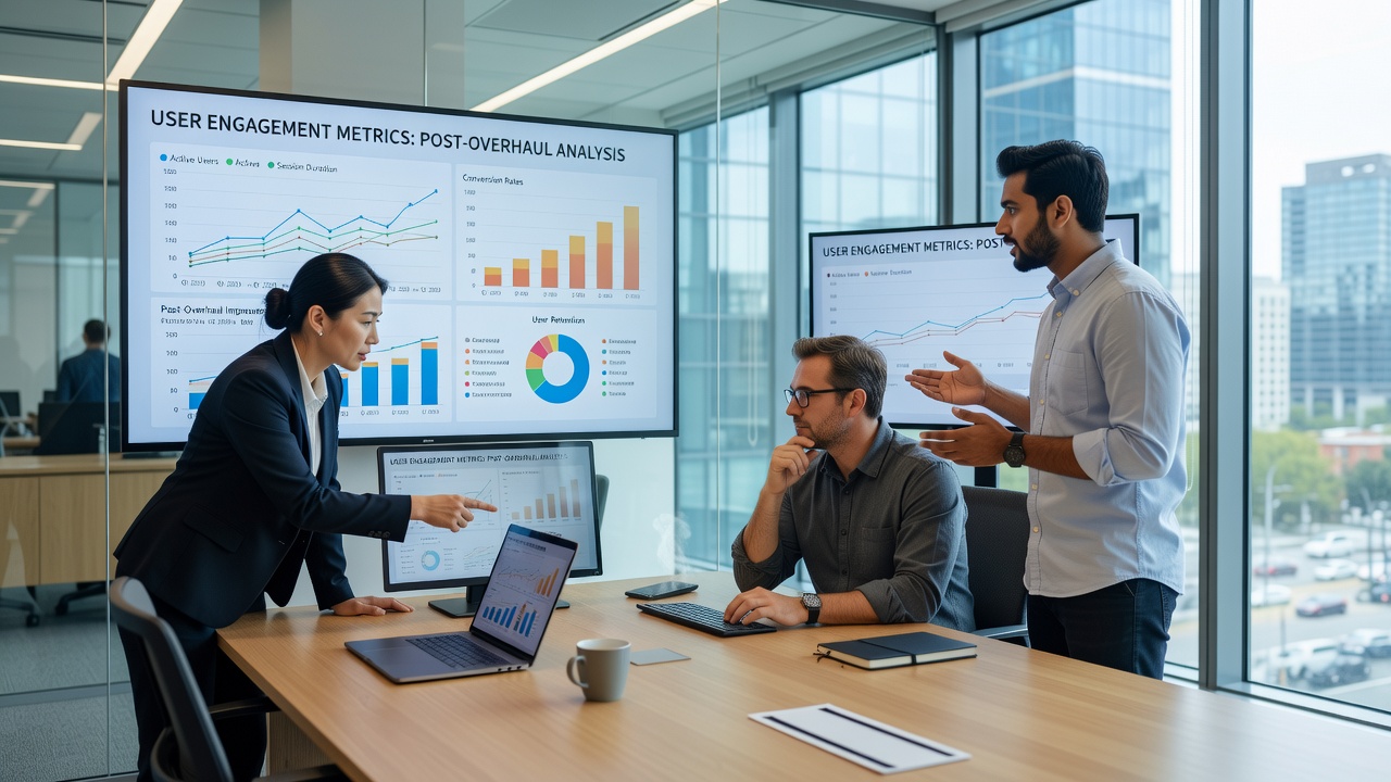 Examining User Engagement Metrics Following Technical Overhauls in Industry-Focused Web Applications
