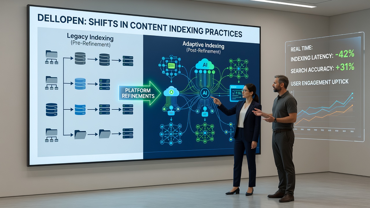 Diagram showing real-time indexing workflows in refined platform architectures